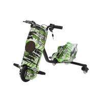 Електрическа дрифт триколка – Зелен цвят | 250W | 3 скорости | LED