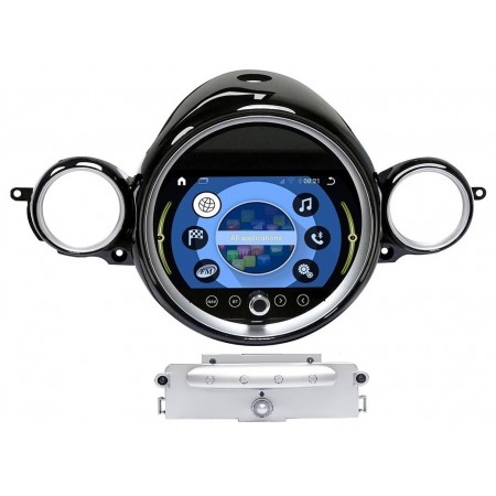 Мултимедия за Mini Cooper R56/R57/R60/R61 (2007-2016) 9" CIC - Сребрист CD панел