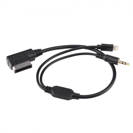 AUDI AMI кабел (мъжки жак + Apple charger)