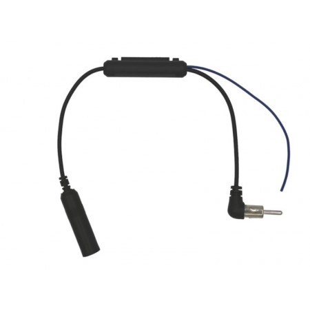 Радио aнтенен преходник с усилвател ISO-DIN