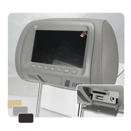 Висококачествен подглавник с LCD-TFT монитор и дистанционно - СИВ