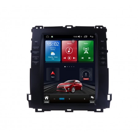 Мултимедия за Toyota Prado Land Cruiser J120 (2002-2009) 9.7" Вертикална - Климатик 