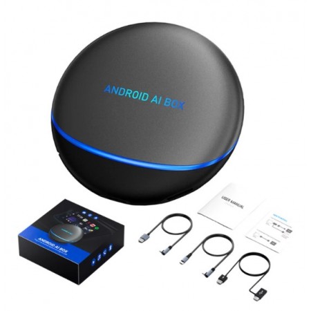 AI Box Android 12 безжичен Carplay Android Auto 8+8+128